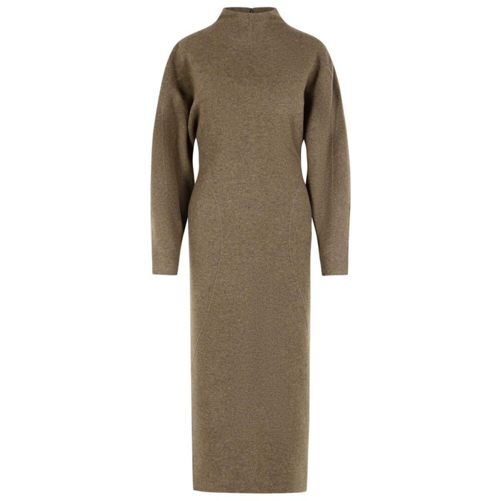Max Mara 'Tenuta' Wool And Mud Jersey Dress Women